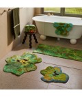 Bonnie and Neil | Long Bath Mat | Pansy Green